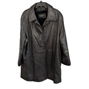 Dimensions Leather Swing Coat